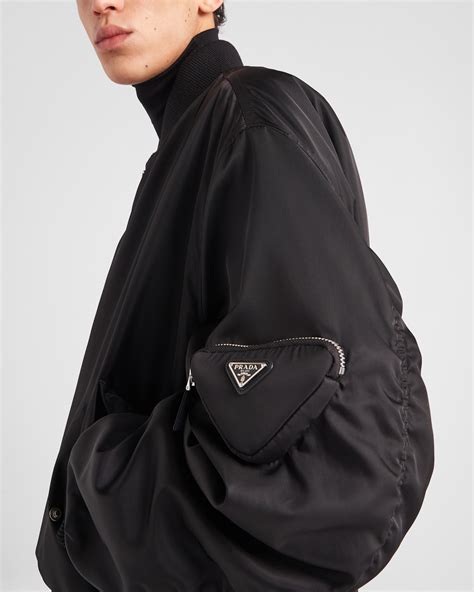 prada nylon bomber jacket.